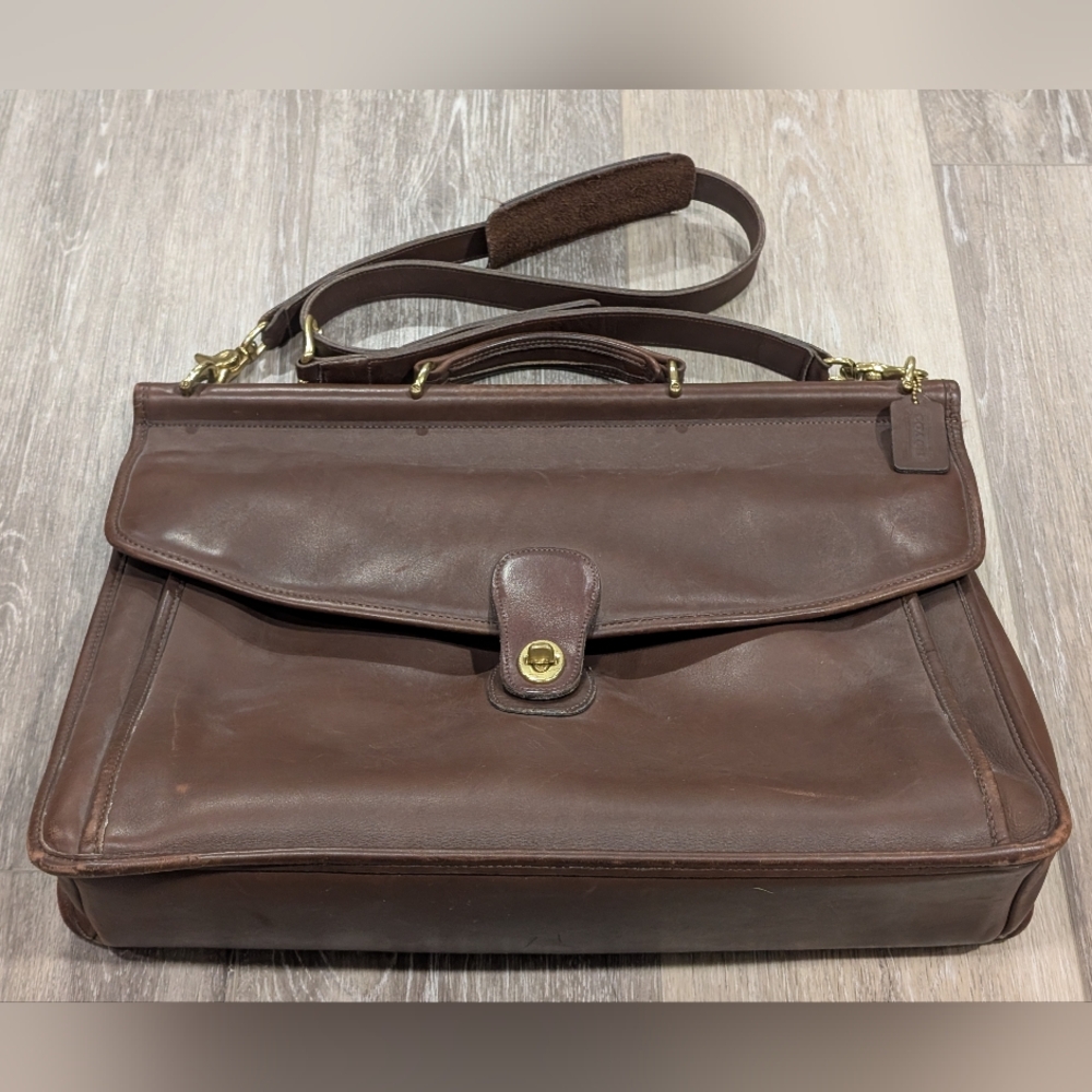 Coach Dark Brown Leather Bag